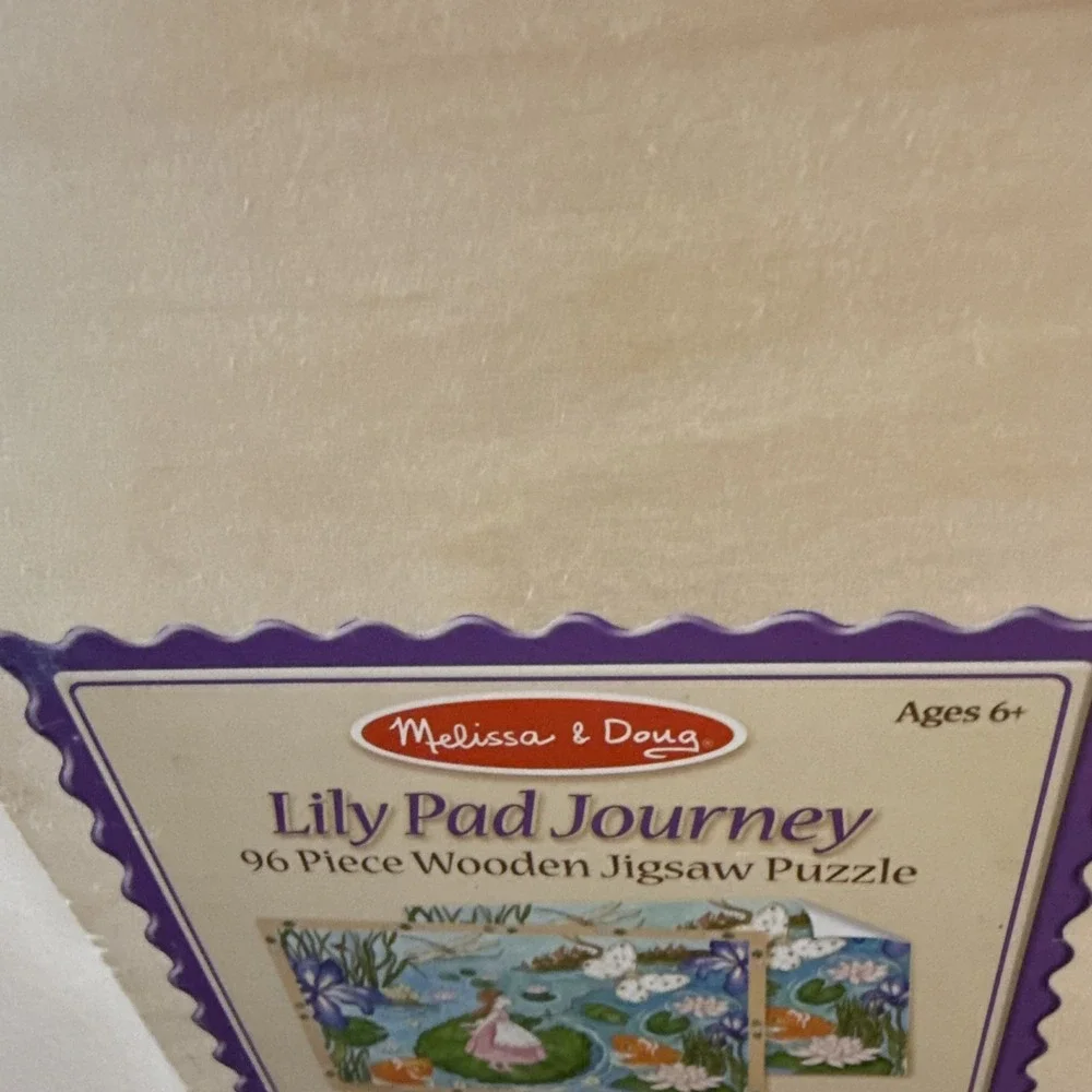 Melissa & Doug Lily Pad Journey 96 Piece Wooden Jigsaw Puzzle COMPLETE‎